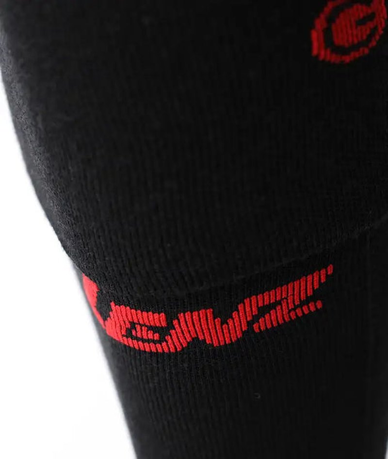 Lenz varumärkeslogotyp på svart sockkant