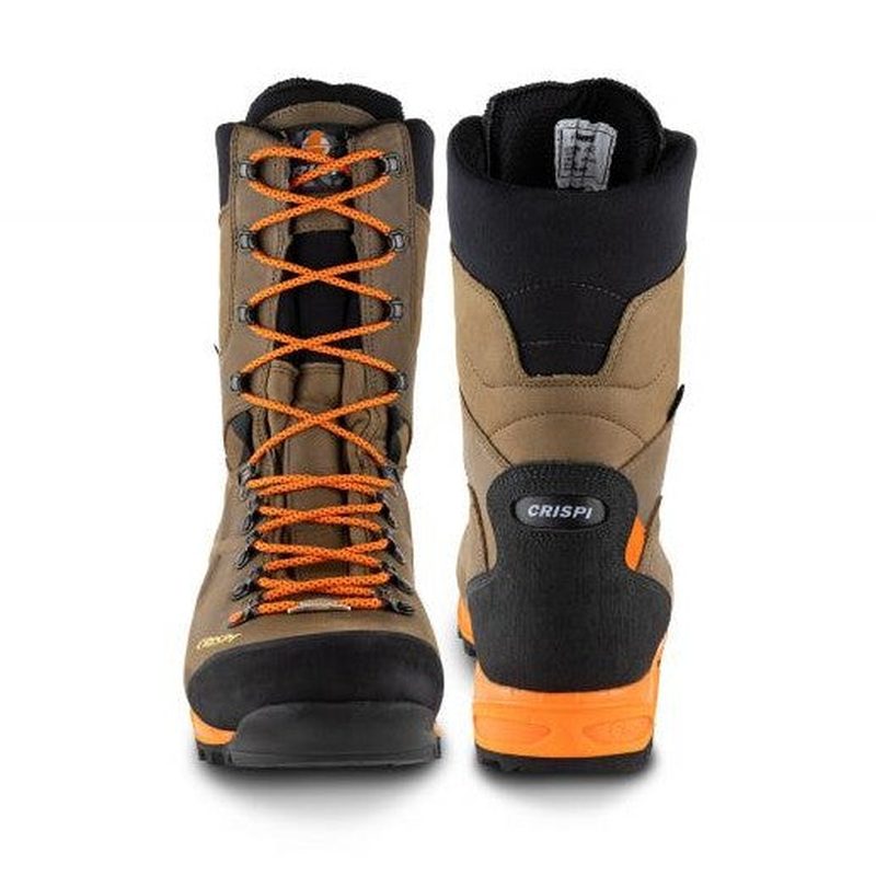 Bruna Crispi Titan GTX vandringskängor med orange snöror och GORE-TEX
