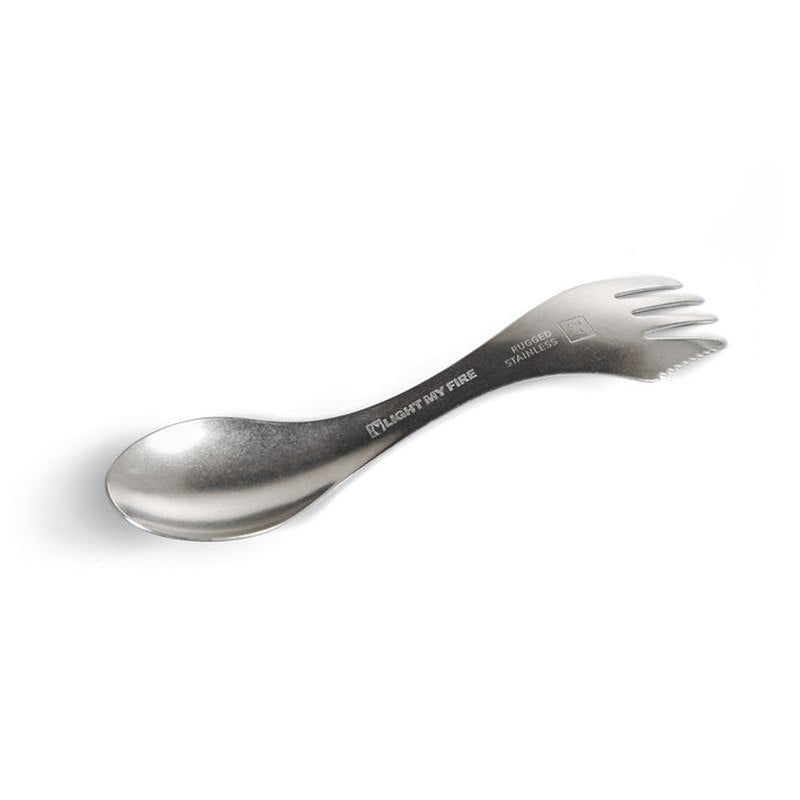 Vit bakgrund, Rugged Stainless spork från Light My Fire