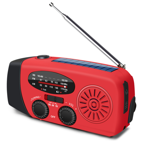 Vevradio 2000 mAh - AM/FM Powerbank Solcell inkl USB