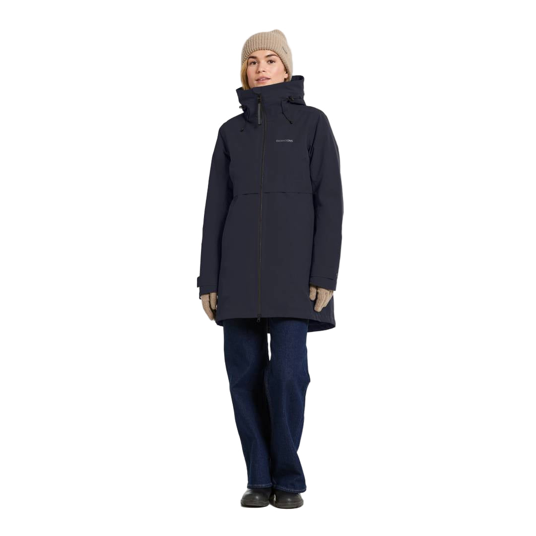 Helle Parka W Dark Night Blue Front 2
