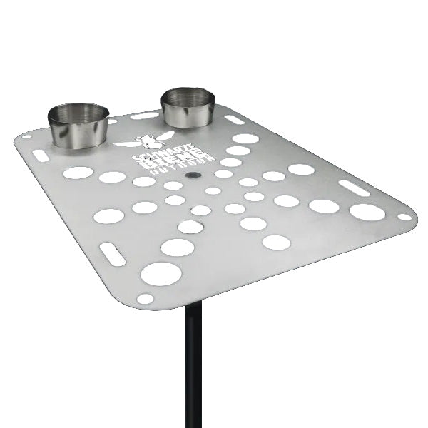 Schwarze Biene Best Buddy campingbord i aluminium med kopp hållare