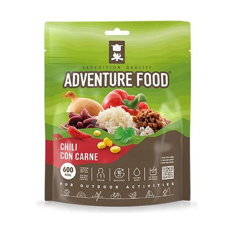 Adventure Food frystorkad chili con carne förpackning med ris och bönor