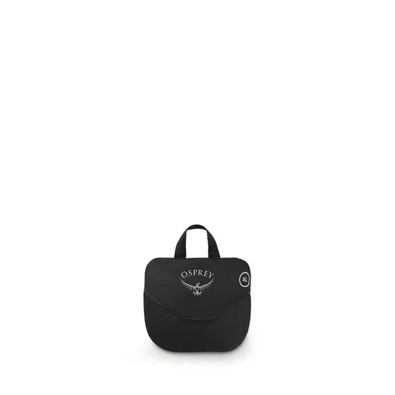 Osprey UL regnskydd packat i egen ficka med XL-märkning och logotyp