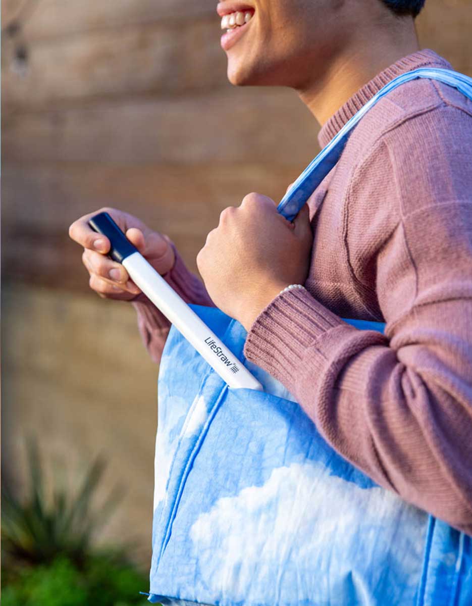 Lifestraw Sip - Vattenfilter/sugrör i rostfritt stål med fodral