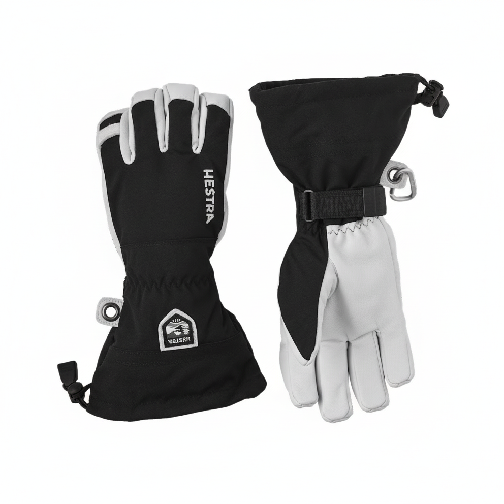 Army Leather Heli Ski 5-finger handske