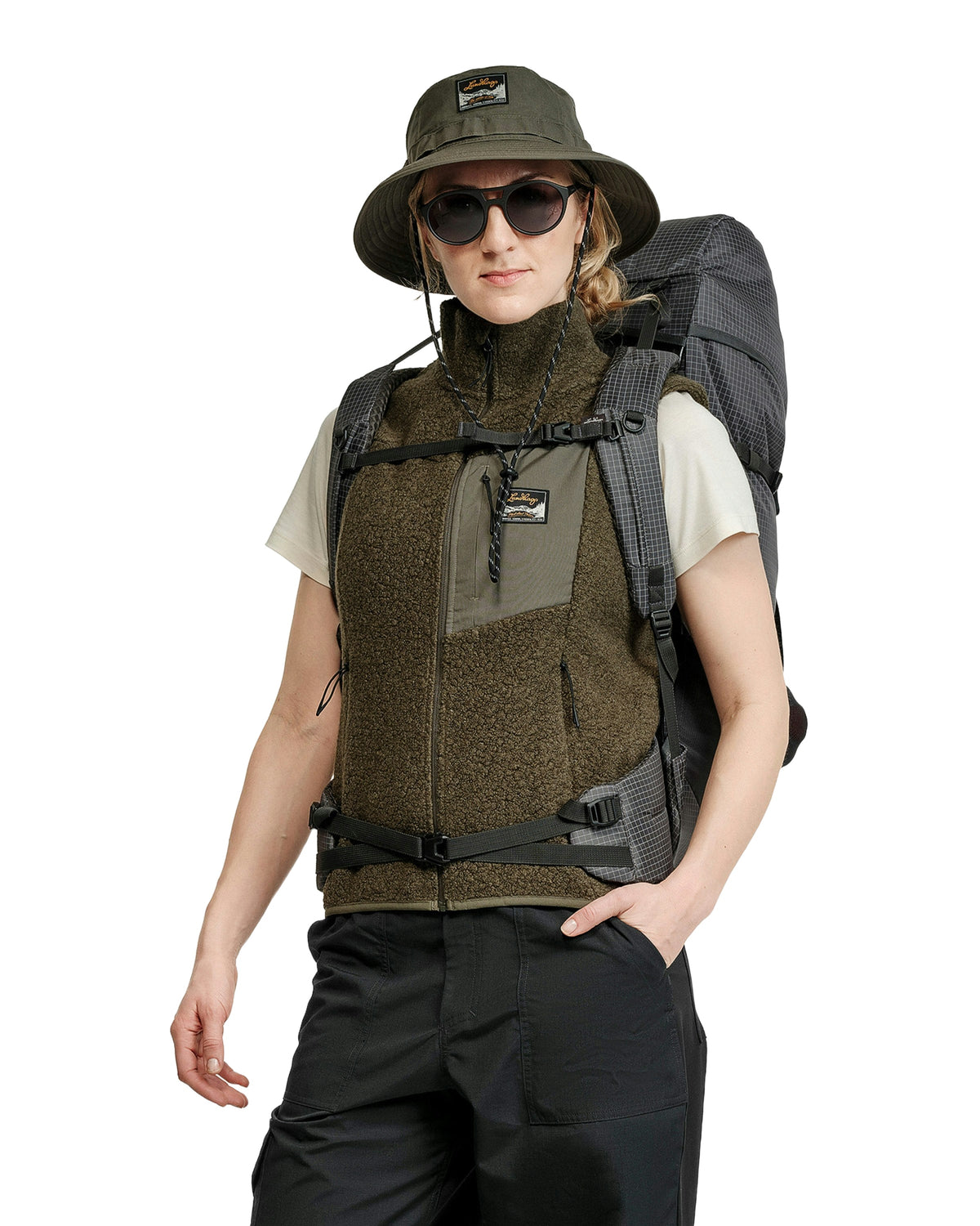 Flok Wool Pile Vest Dam