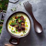 Outdoor Mealkit set med kåsor med gummirem