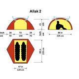 Allak Vandringstält planrintning 2p