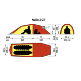 Hilleberg Nallo GT 2p planritning