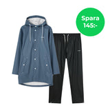 PAKET: Tretorn (färg Stone) Wings regnjacka och Nimbo regnbyxor