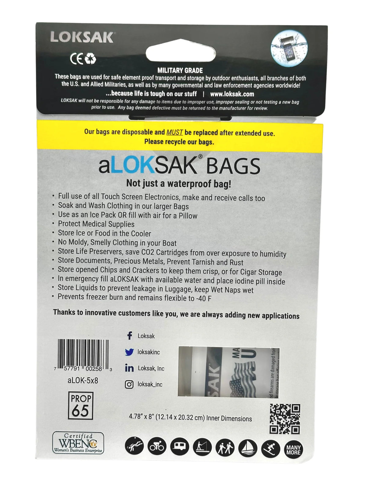 aLoksak XLarge Vattentätt fodral 2-pack