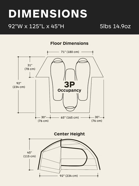 Limelight 3p Kupoltält