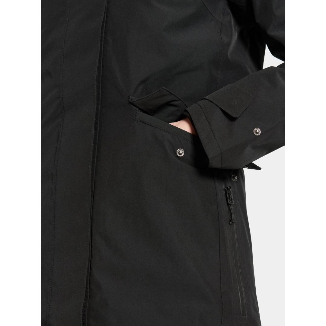Erika Parka 3 Black Pocket