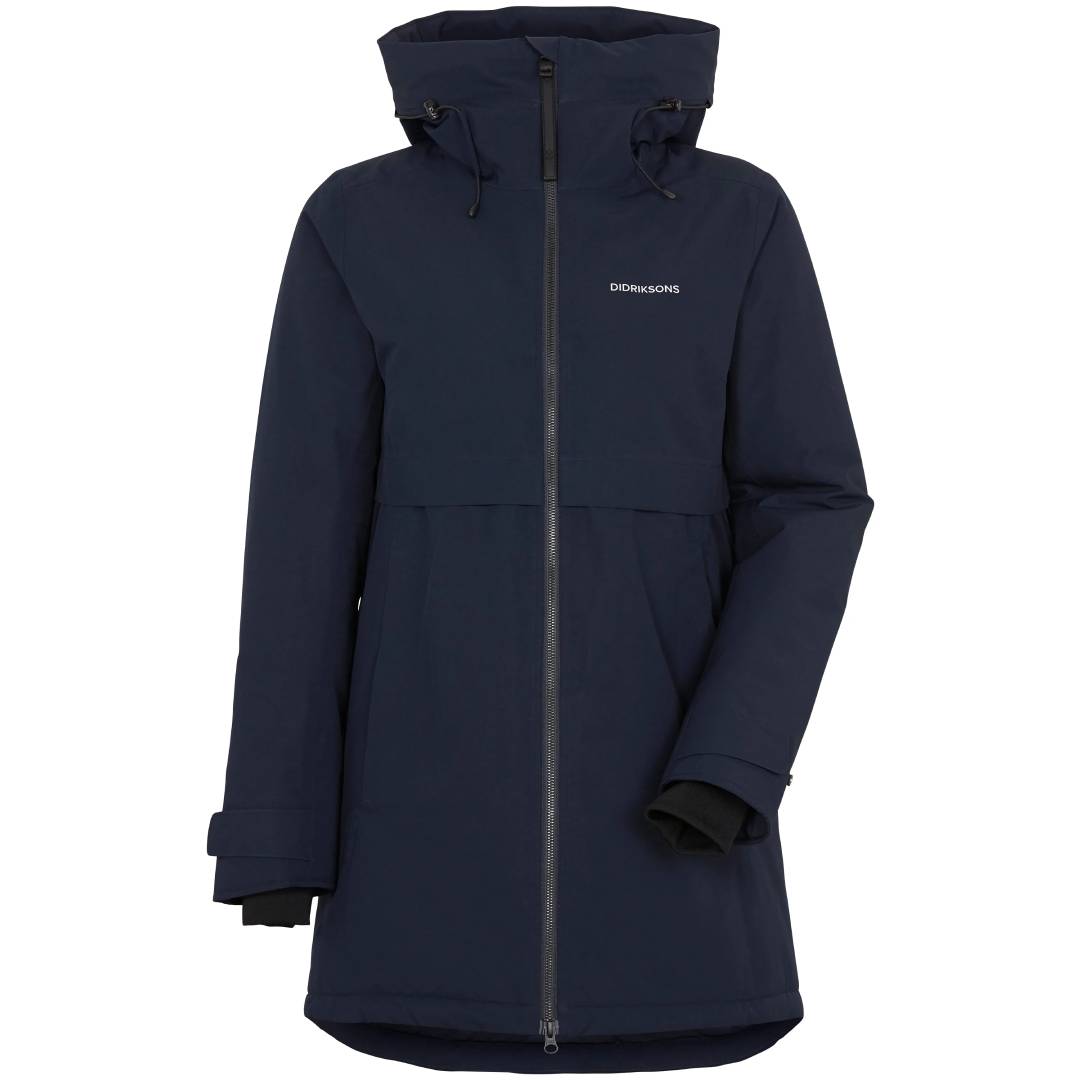 Helle Parka W Dark Night Blue Front 2