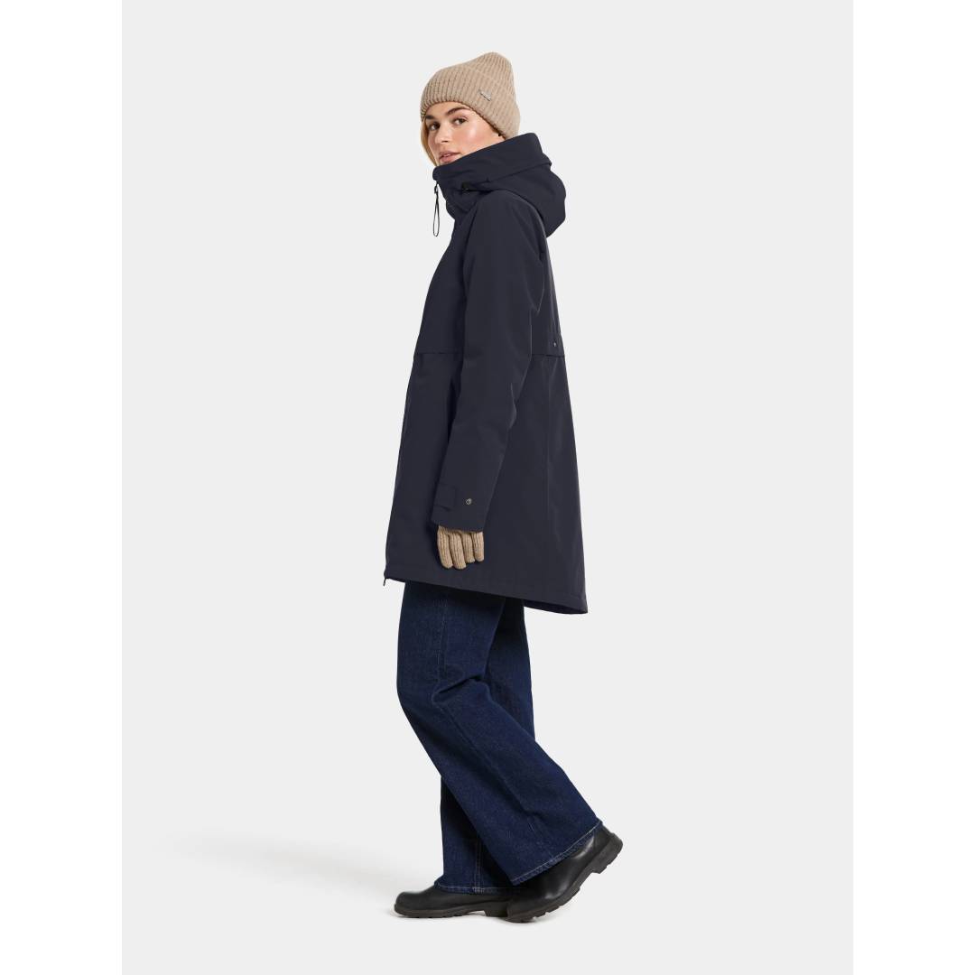 Helle Parka W Dark Night Blue Left