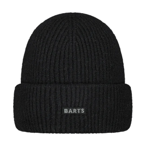Svart Barts Ardelve dammössa med ribbstickning och BARTS-patch